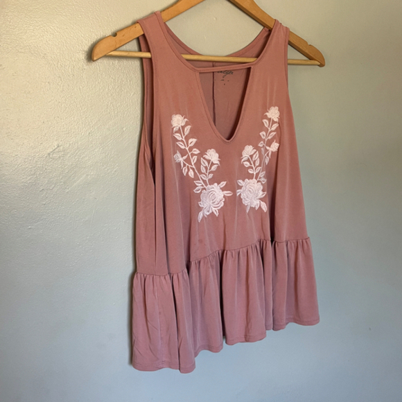 Anthropologie Alya peplum top in soft blush pink Small - Picture 1 of 8